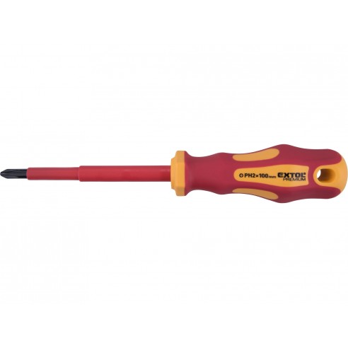 Електричарски одвртувач, PH2x100mm, VDE, CrV